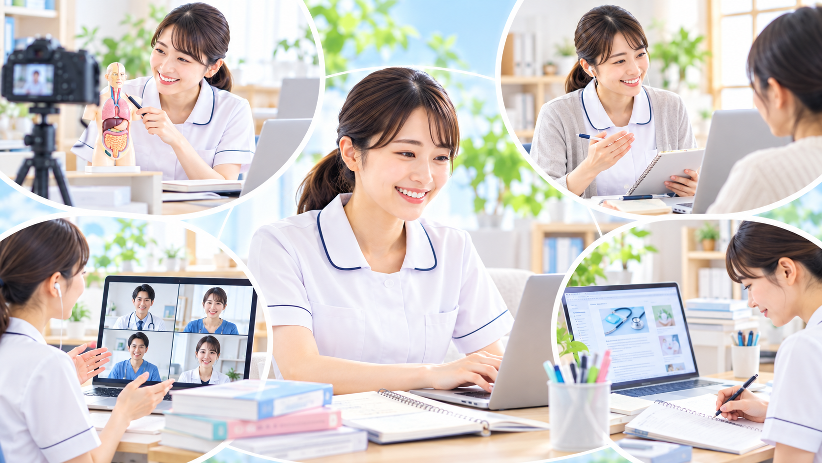 看護師資格を活かせる仕事・働く場所とは？病院以外の転職先から企業・在宅・海外での働き方まで解説：看護師資格を活かした副業や在宅ワークにはどのような方法がある？の図解