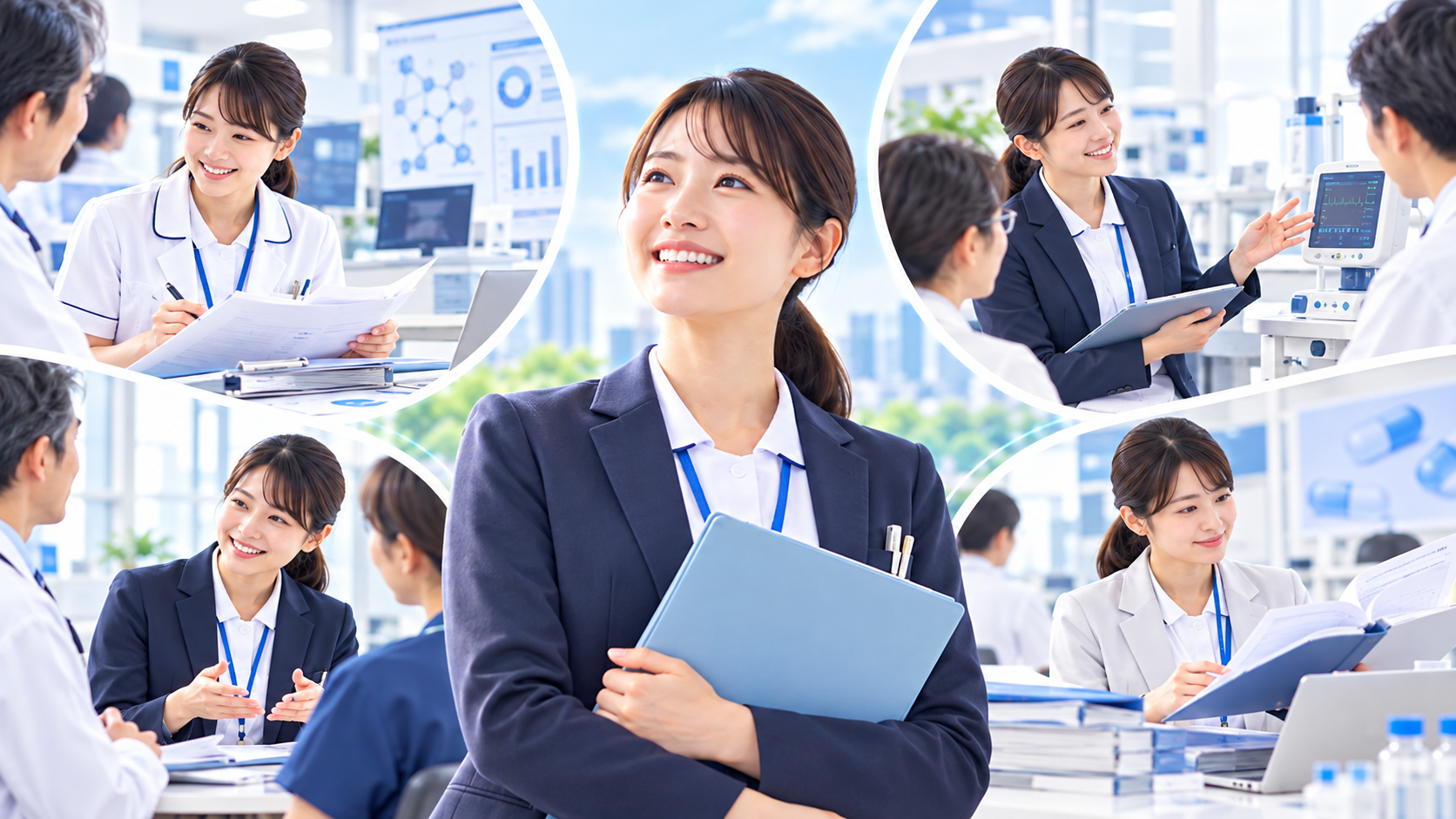 看護師資格を活かせる仕事・働く場所とは？病院以外の転職先から企業・在宅・海外での働き方まで解説：治験・医療機器・製薬などの医療関連企業でも看護経験を活かせるの図解