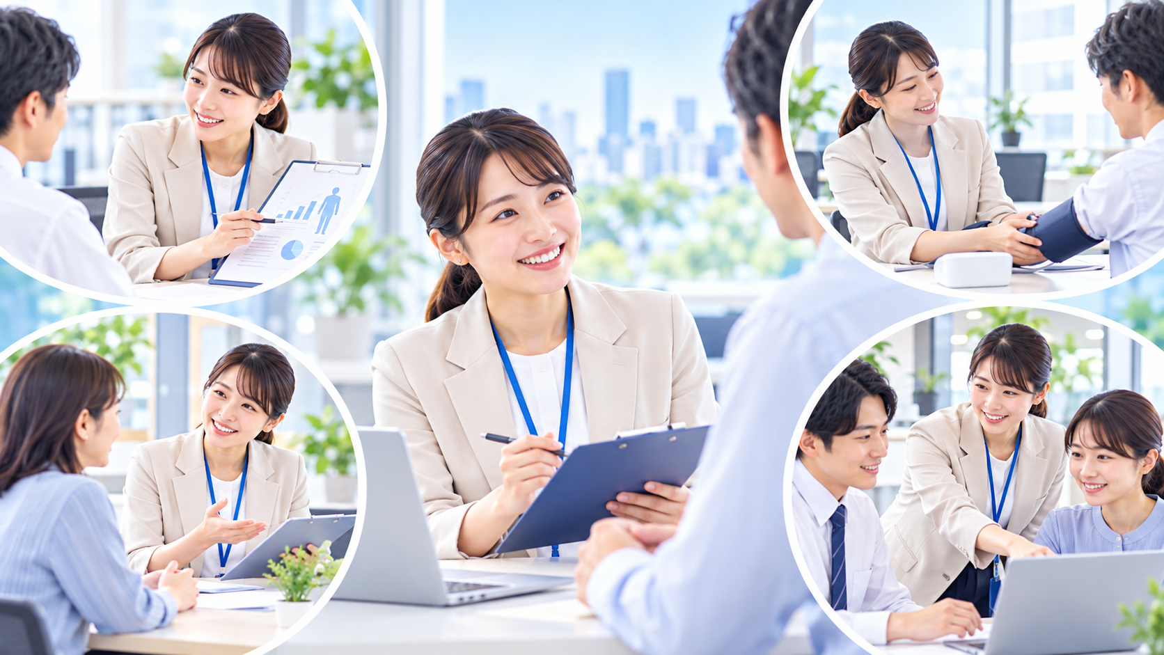 看護師資格を活かせる仕事・働く場所とは？病院以外の転職先から企業・在宅・海外での働き方まで解説：企業で働く看護師は従業員の健康管理や産業保健に関わるの図解