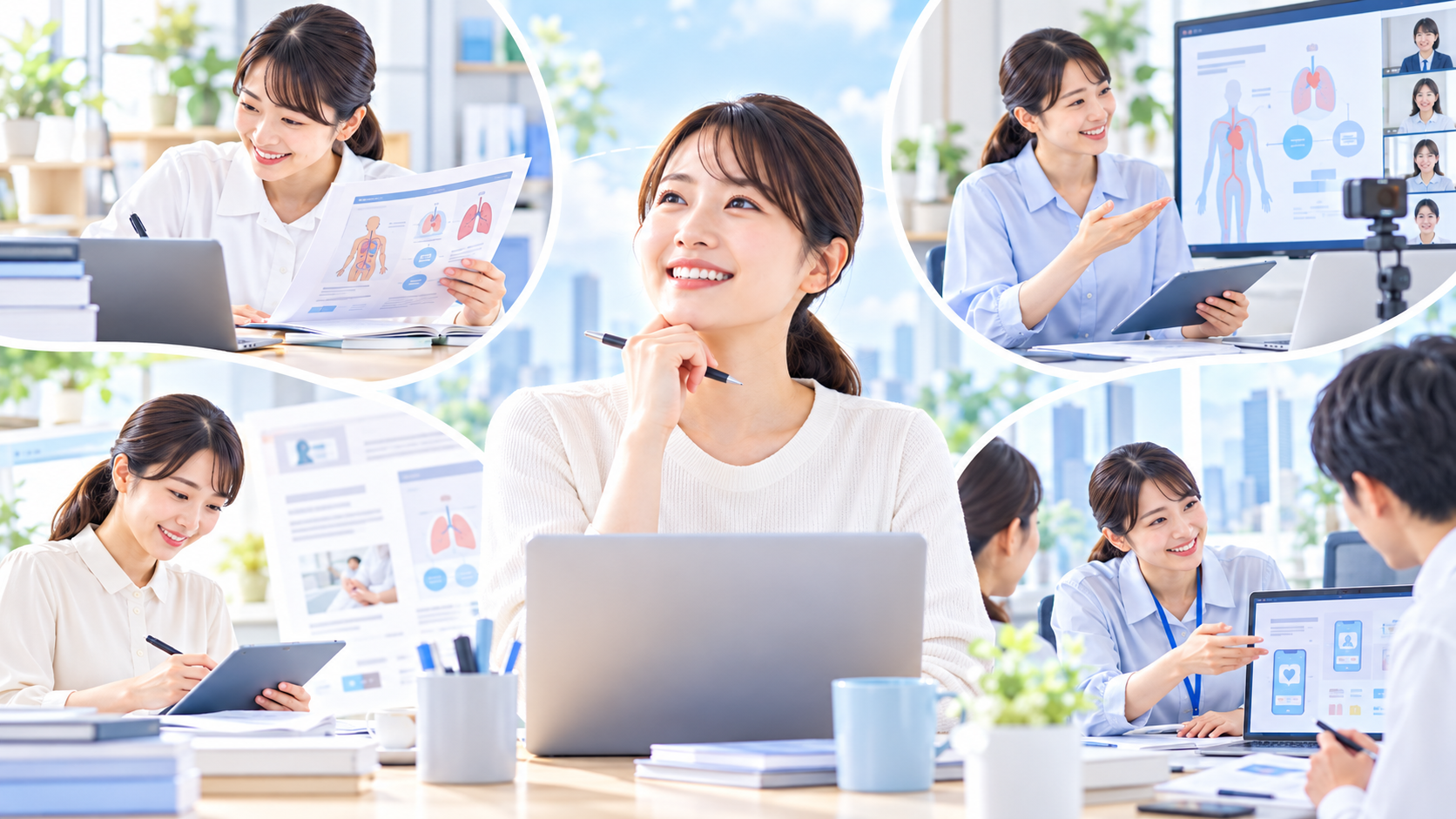 看護師資格を活かせる仕事・働く場所とは？病院以外の転職先から企業・在宅・海外での働き方まで解説：医療現場以外でも看護師の知識や経験を活かす方法はあるの図解