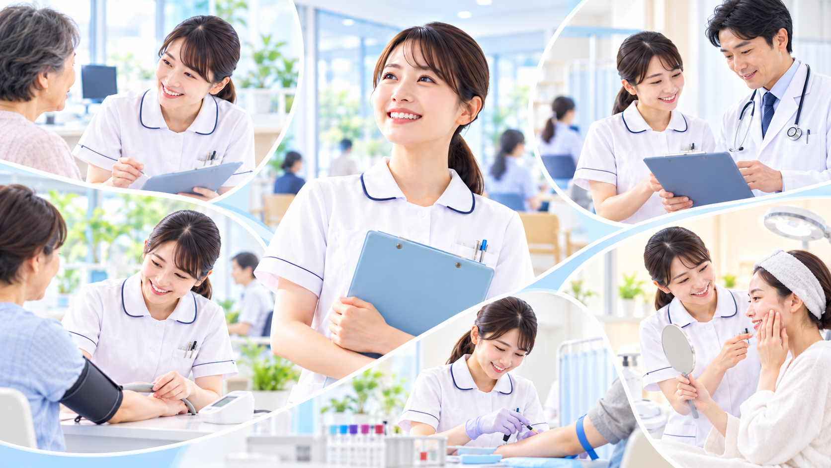 看護師資格を活かせる仕事・働く場所とは？病院以外の転職先から企業・在宅・海外での働き方まで解説：クリニック・診療所では外来診療や継続的な健康管理を支えるの図解